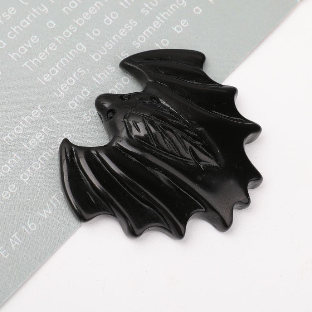 DISCOUNT Black Obsidian Bat Carvings Wholesale Crystals