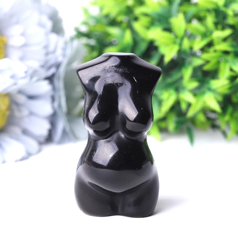 3" Black Obsidian Crystal Model Carving Wholesale Crystals