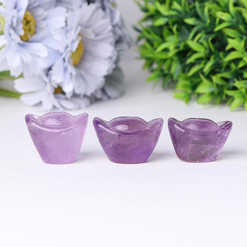 Amethyst  Ingots Crystal Carvings Discount Wholesale Crystals