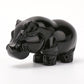 Black Obsidian Hippo Carvings Wholesale Crystals