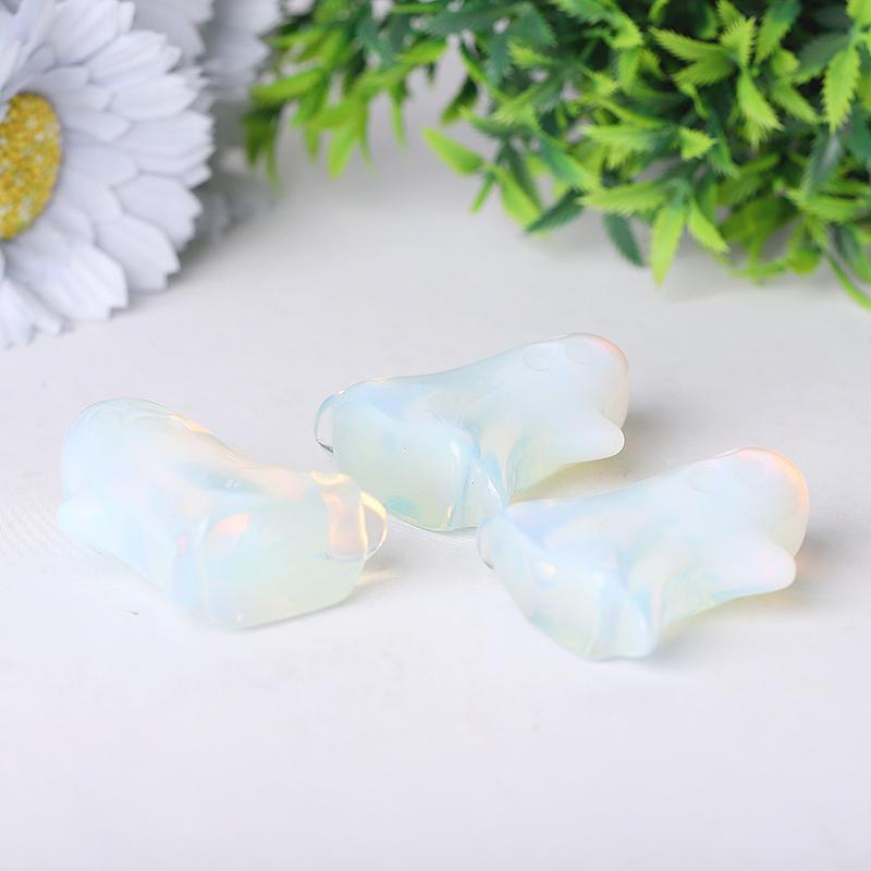 1.8" Opalite Ghost Crystal Carvings for Halloween Wholesale Crystals