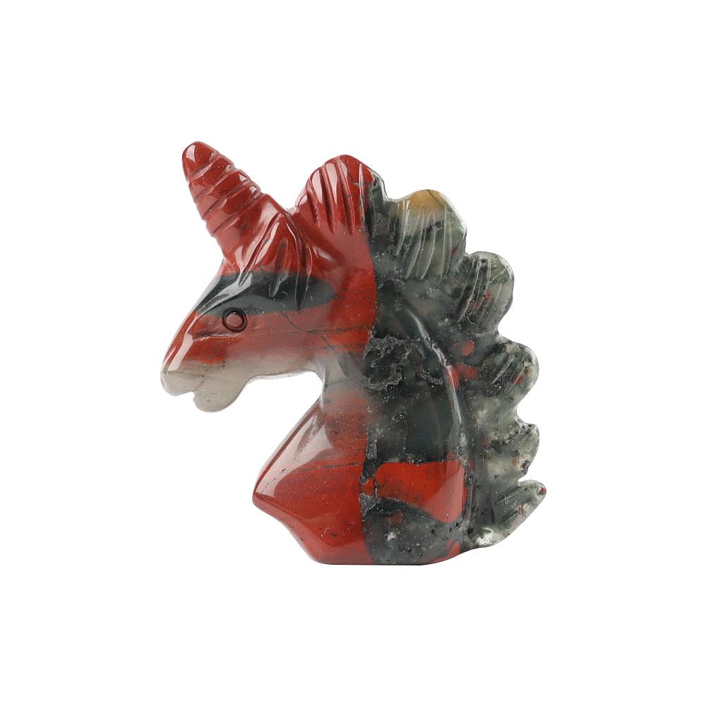 2" African Bloodstone Crystal Carving Unicorn Wholesale Crystals