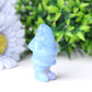 2" Blue Opalite Santa Claus Crystal Carvings for Christmas Wholesale Crystals