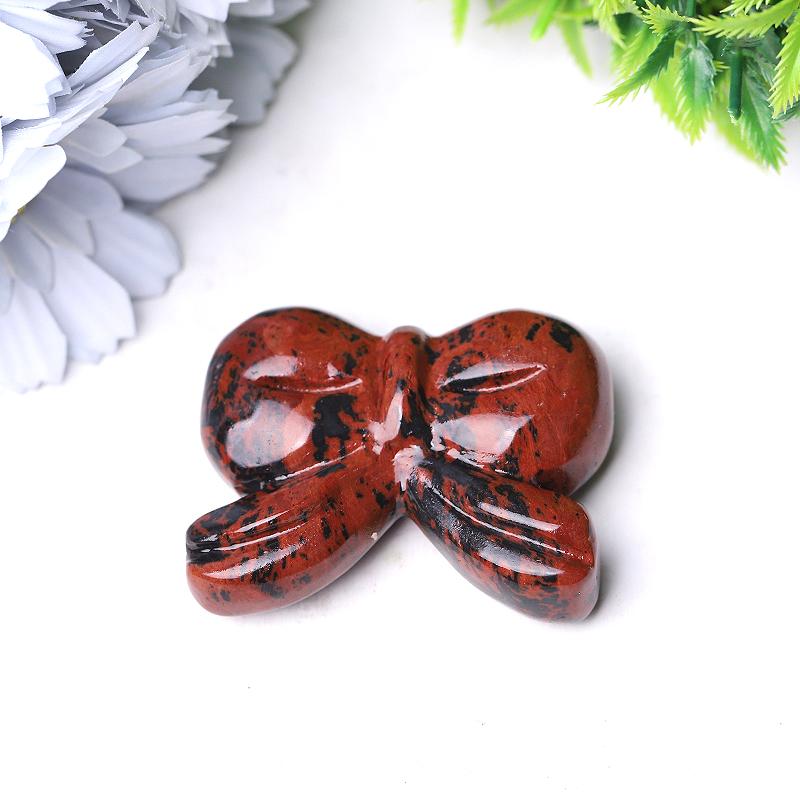 2.3" Bow-knot Crystal Carvings for Christmas Wholesale Crystals