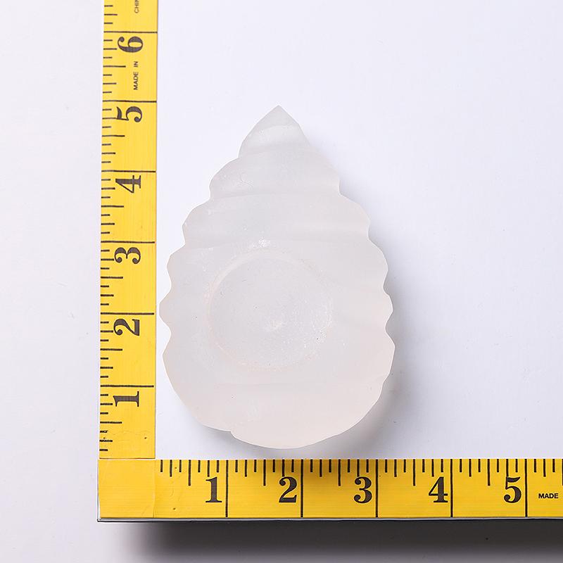 4.5" Shell Shape Selenite Candle Holder Wholesale Crystals