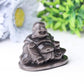 2.4" Silver Obsidian Buddha Crystal Carvings Wholesale Crystals