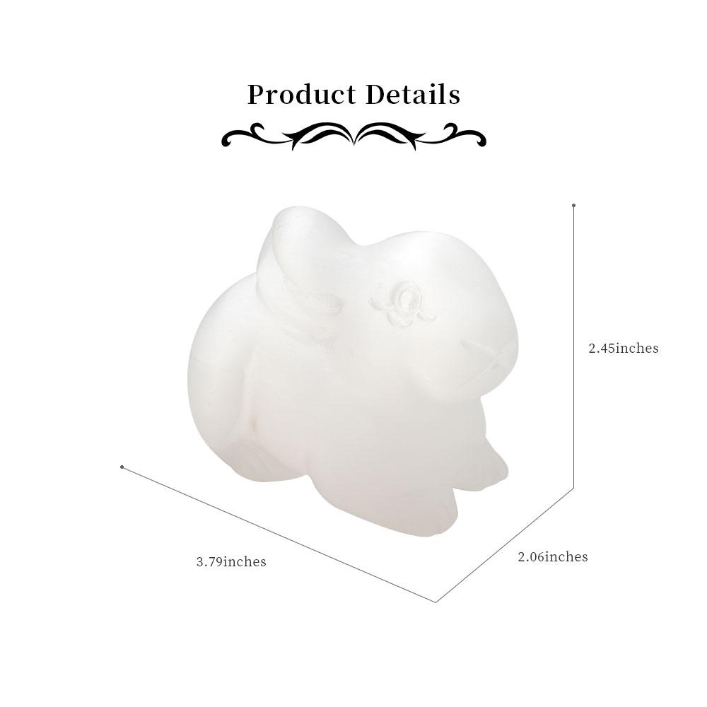 Selenite Rabbit Crystal Carvings Wholesale Crystals