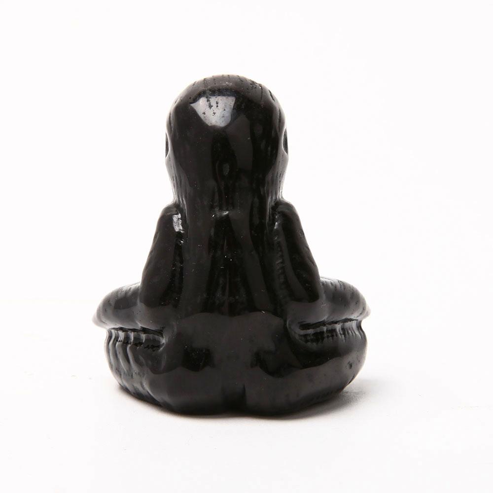 Black Obsidian Hand Carved Sloth Wholesale Crystals