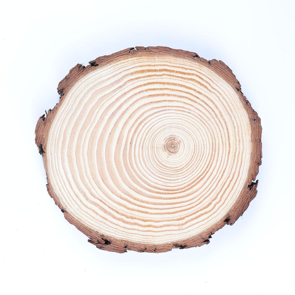 Irregular Round Wooden Coaster Wholesale Crystals