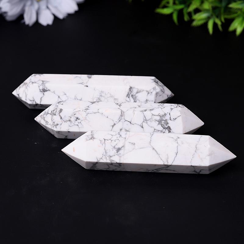 Howlite Double Terminated Points Healing Tower Wholesale Crystals