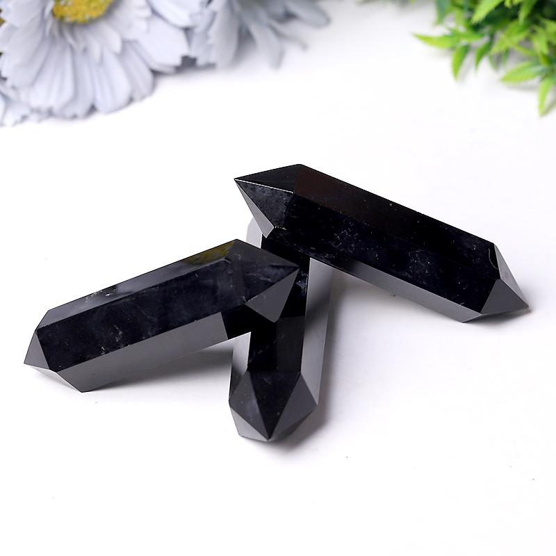 Wholesale Black Obsidian Double Terminated Point Wholesale Crystals