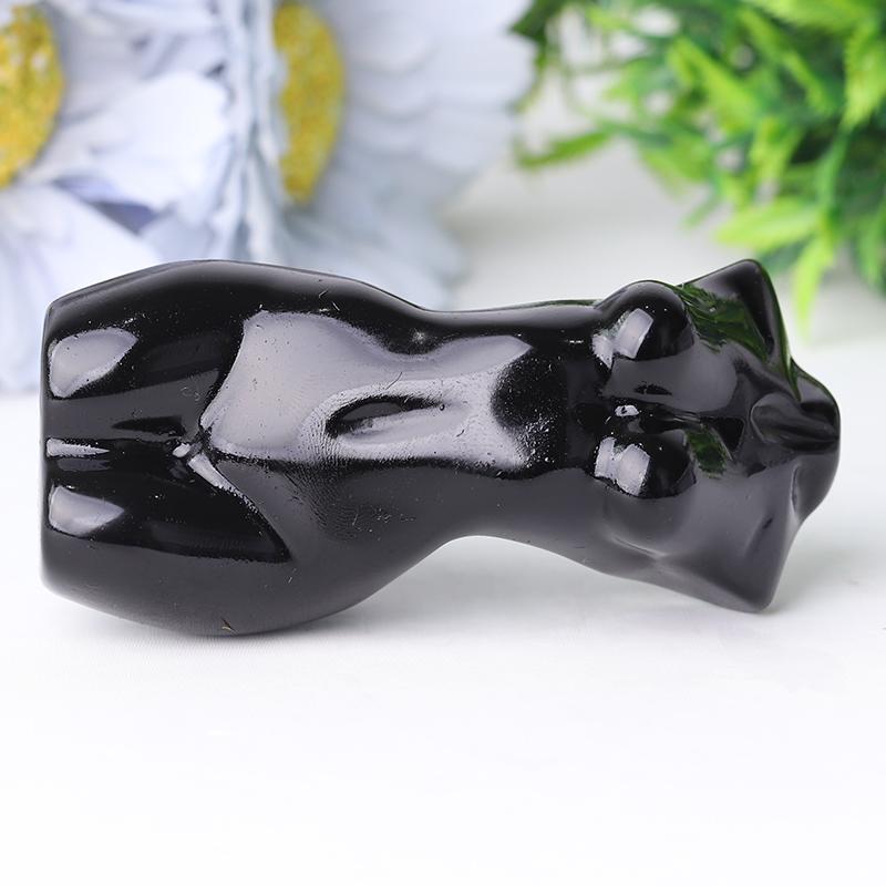 3" Black Obsidian Crystal Model Carvings Wholesale Crystals