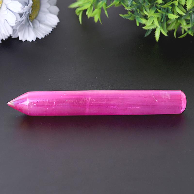 6" Aura Selenite Wand Wholesale Crystals