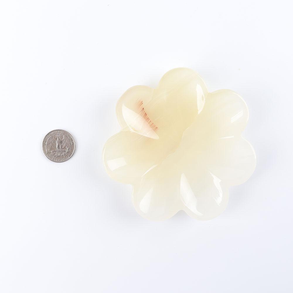 10cm Afghan Jade Flower Shape Bowl Wholesale Crystals