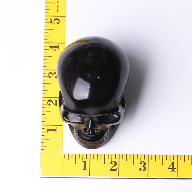 Black Obsidian Skull Crystal Carvings for Halloween Wholesale Crystals