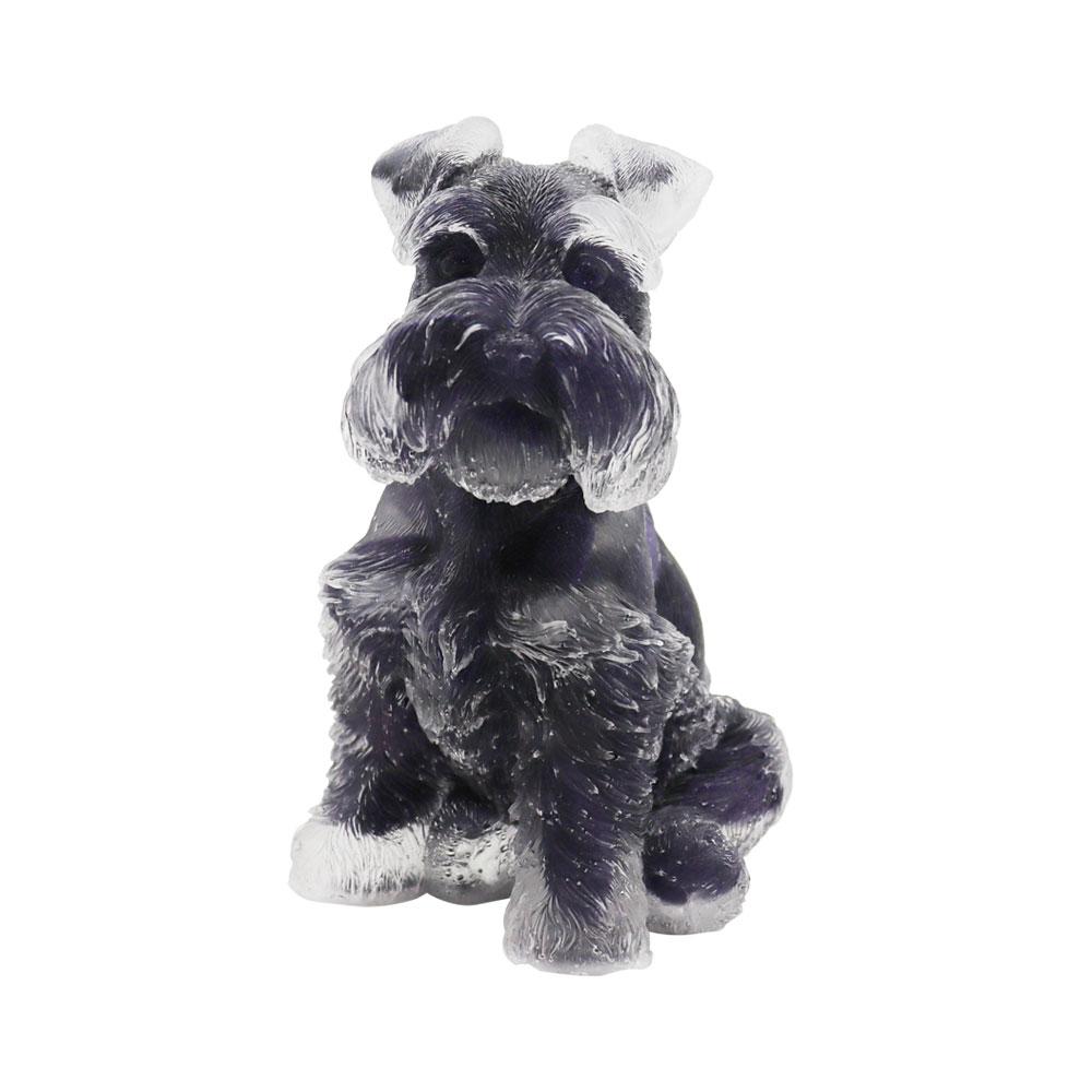 Tiger Eye Crystal Chips Resin Dog Figurines Wholesale Crystals