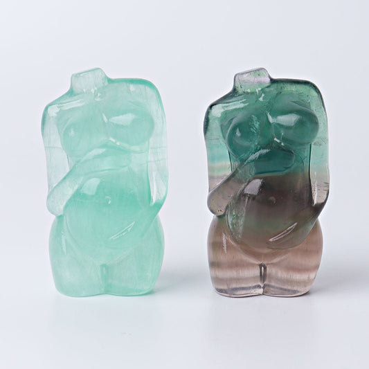 2.4" Fluorite Crystal Model Carving Wholesale Crystals