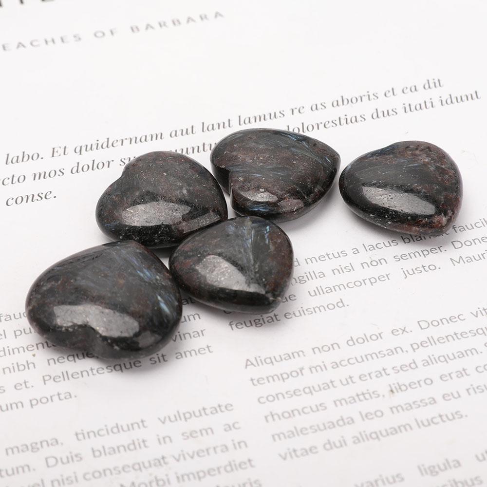 Astrophylite Heart Shape Carvings Set of 5 Wholesale Crystals