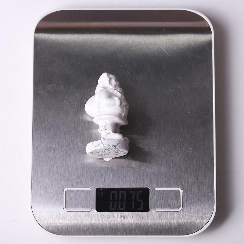 2" Howlite Santa Claus Crystal Carvings for Christmas Wholesale Crystals