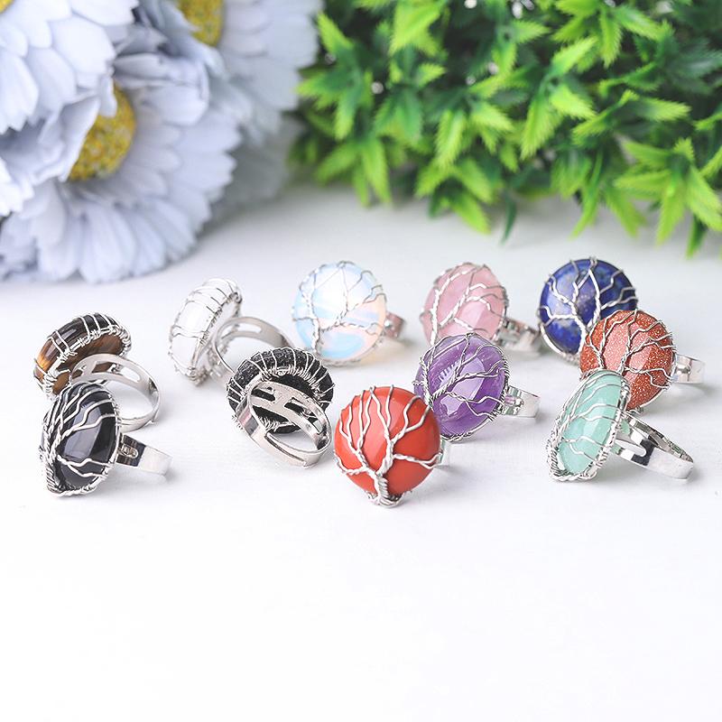 Tree of Life Crystal Rrings Wholesale Crystals