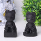 Black Obsidian Bat Man Crystal Carvings Wholesale Crystals