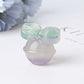 1.6" Fluorite Ring Bell Crystal Carvings for Christmas Wholesale Crystals