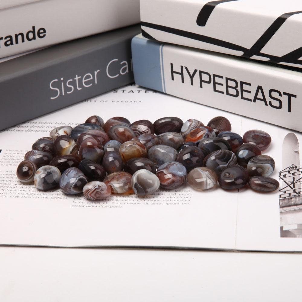 0.1kg Black Sardonyx Tumbled Stone 0.5kg Wholesale Crystals