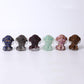 2" Resin Teddy Dog Figurine Infused Crystal Chips on Discount Wholesale Crystals