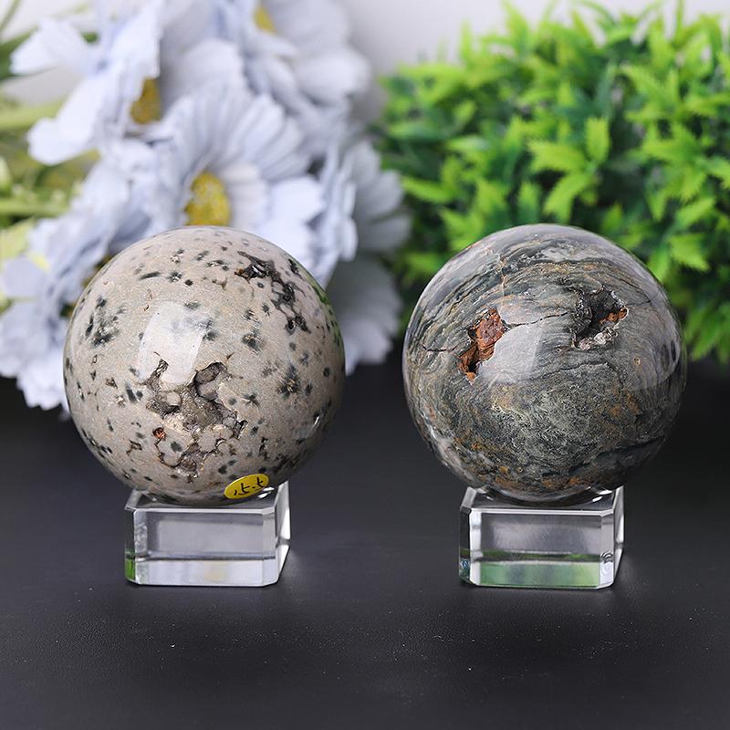 1.5"-4.0" Ocean Jasper Sphere Wholesale Crystals