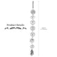 Chakra Metal Car Hanging Ornament With Crystal Tassel Wholesale Crystals