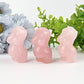 2.5" Rose Quartz Pregnant Crystal Carvings Wholesale Crystals