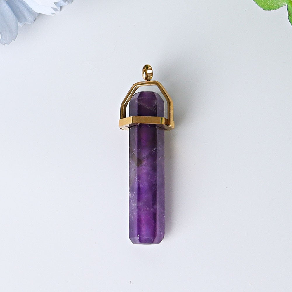 2.4" Hollow Hexagonal Prism Crystal Pendant Wholesale Crystals