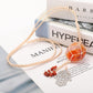 Straw Rope Wrapped Carnelian Stone Adjustable Necklace Wholesale Crystals