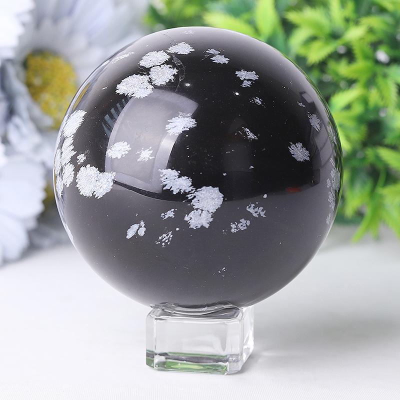 2.0"-4.0" Snowflake Stone Crystal Spheres Wholesale Crystals