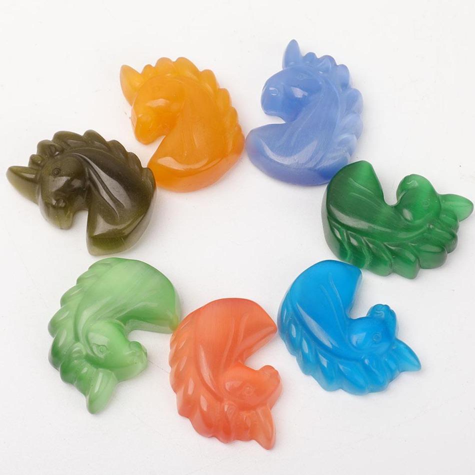 Cat Eye Unicorn Crystal Carvings Wholesale Crystals