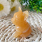 2.4" High Quality Yellow Calcite French Bulldog Carving Crystal Dog For Home Decor Wholesale Crystals