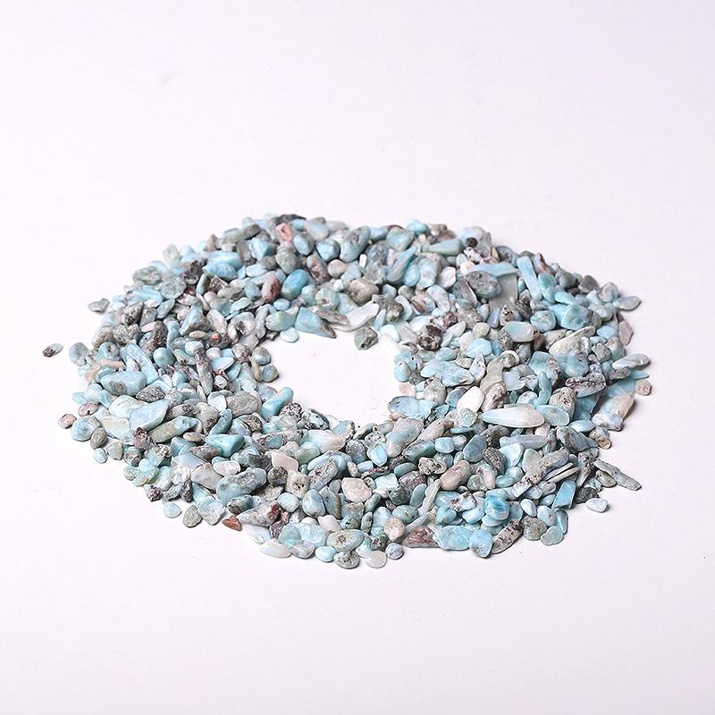 0.1kg 5-7mm Natural Larimar Chips Crystal Chips for Decoration Wholesale Crystals