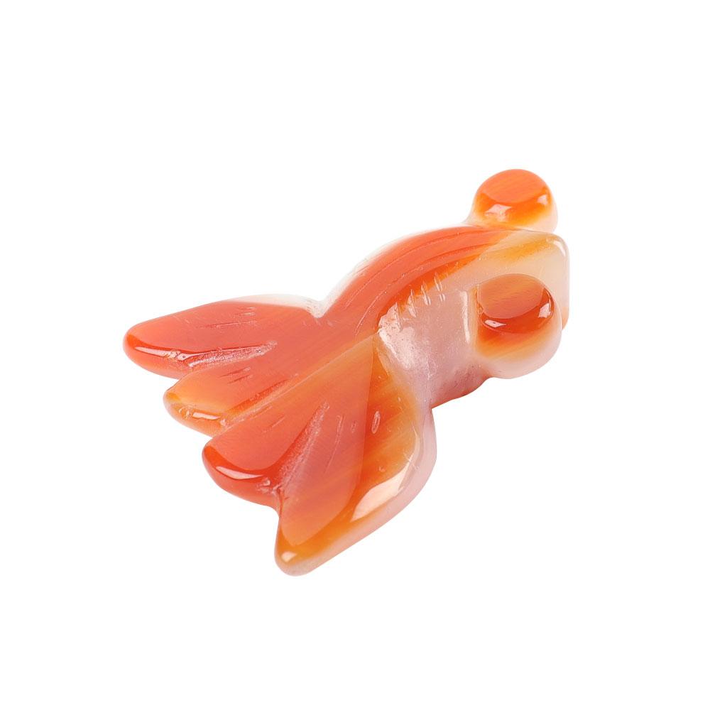 Carnelian Goldfish Pendant Wholesale Crystals