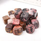 0.1kg Rhodonite Cubes Bag Wholesale Crystals