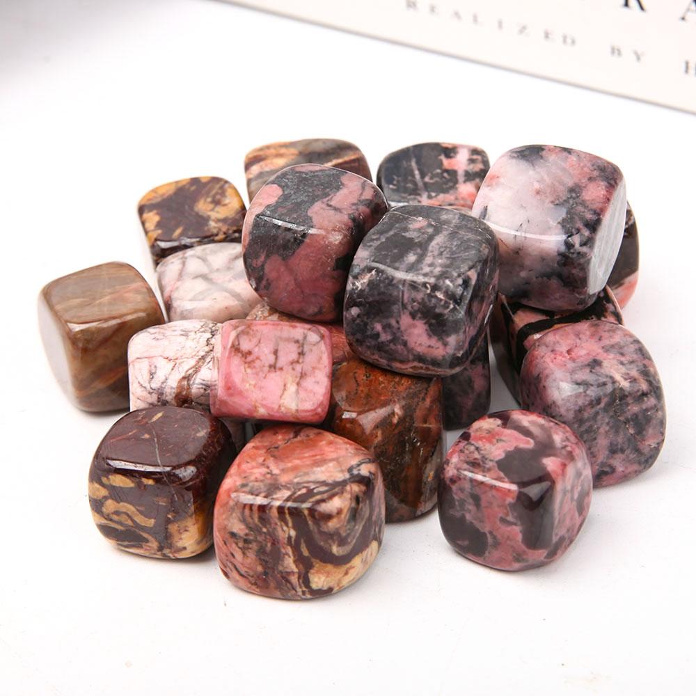 0.1kg Rhodonite Cubes Bag Wholesale Crystals