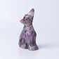 3" Dream Amethyst Wolf Crystal Carvings Wholesale Crystals