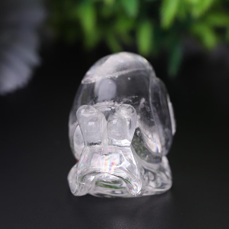 1.2-1.5" Clear Quartz Snail Crystal Carvings Wholesale Crystals