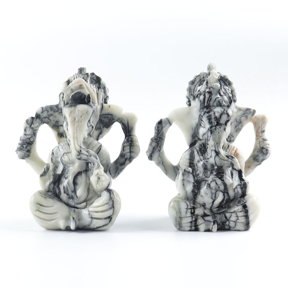 Jade Ganesha Carving Free Form Wholesale Crystals