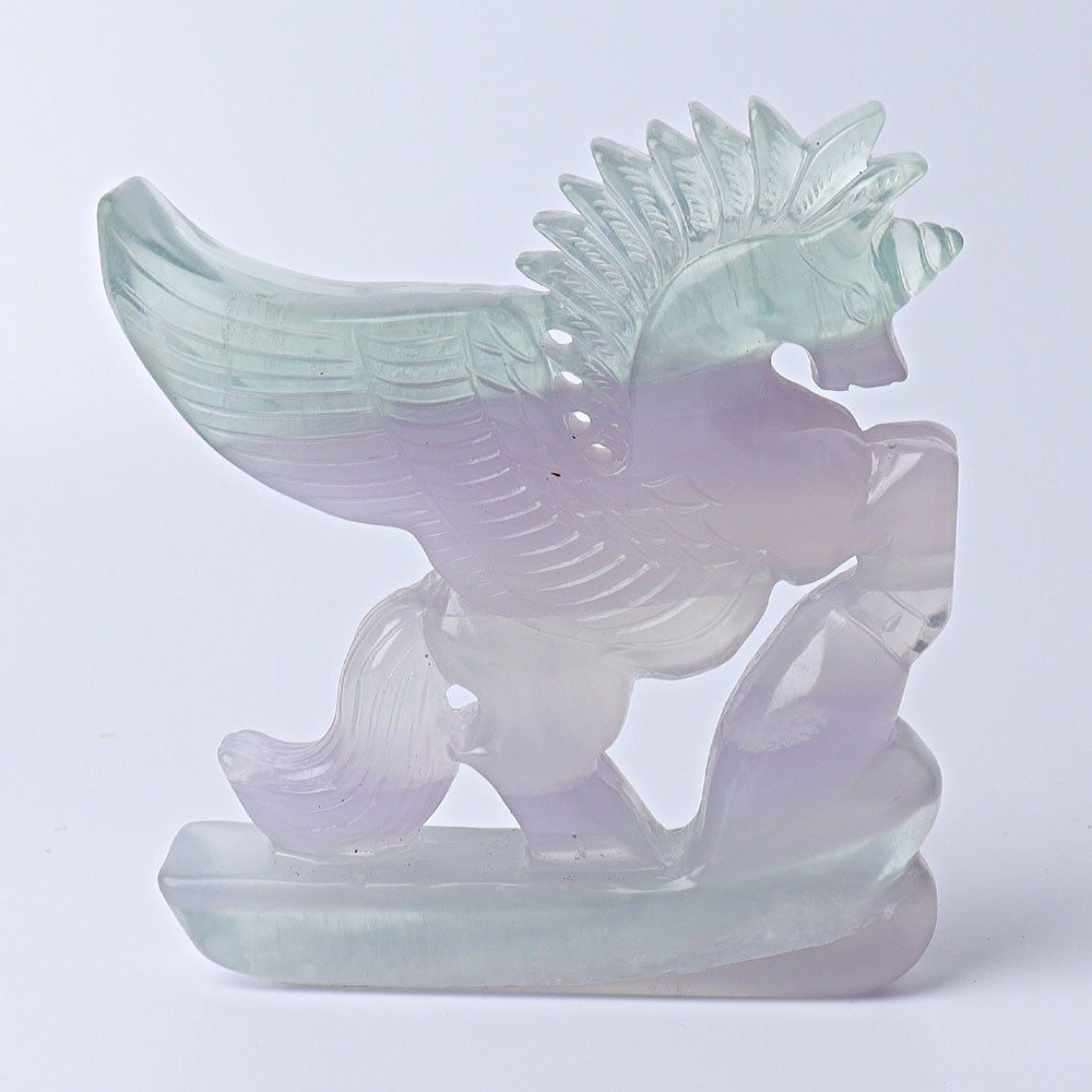 4.5" Fluorite Unicorn Crystal Carvings Wholesale Crystals