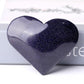 2.5-3.0" Blue Sandstone Heart Shape Crystal Carvings Wholesale Crystals