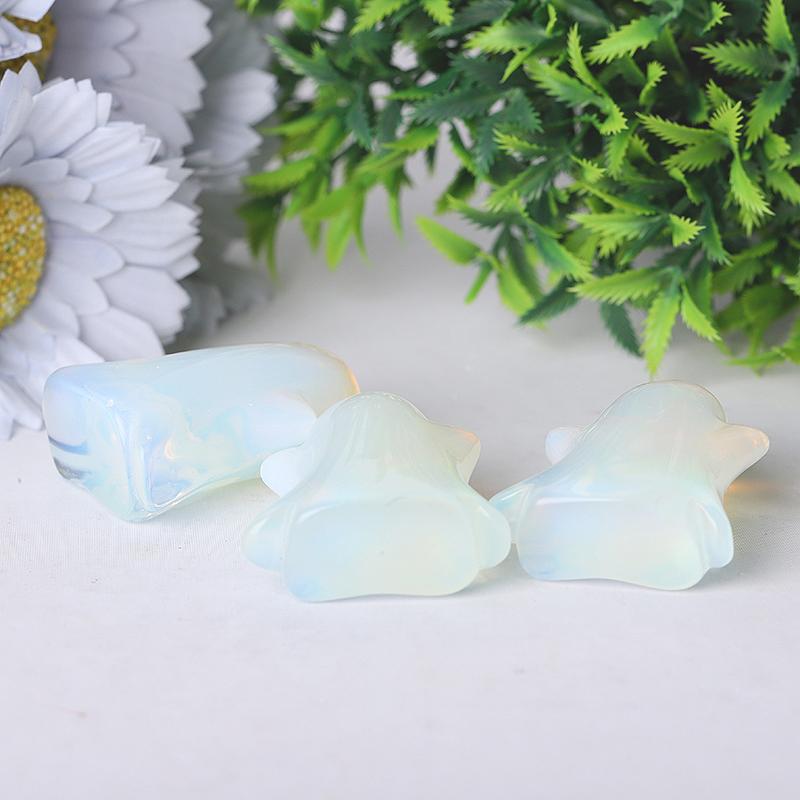 1.8" Opalite Ghost Crystal Carvings for Halloween Wholesale Crystals