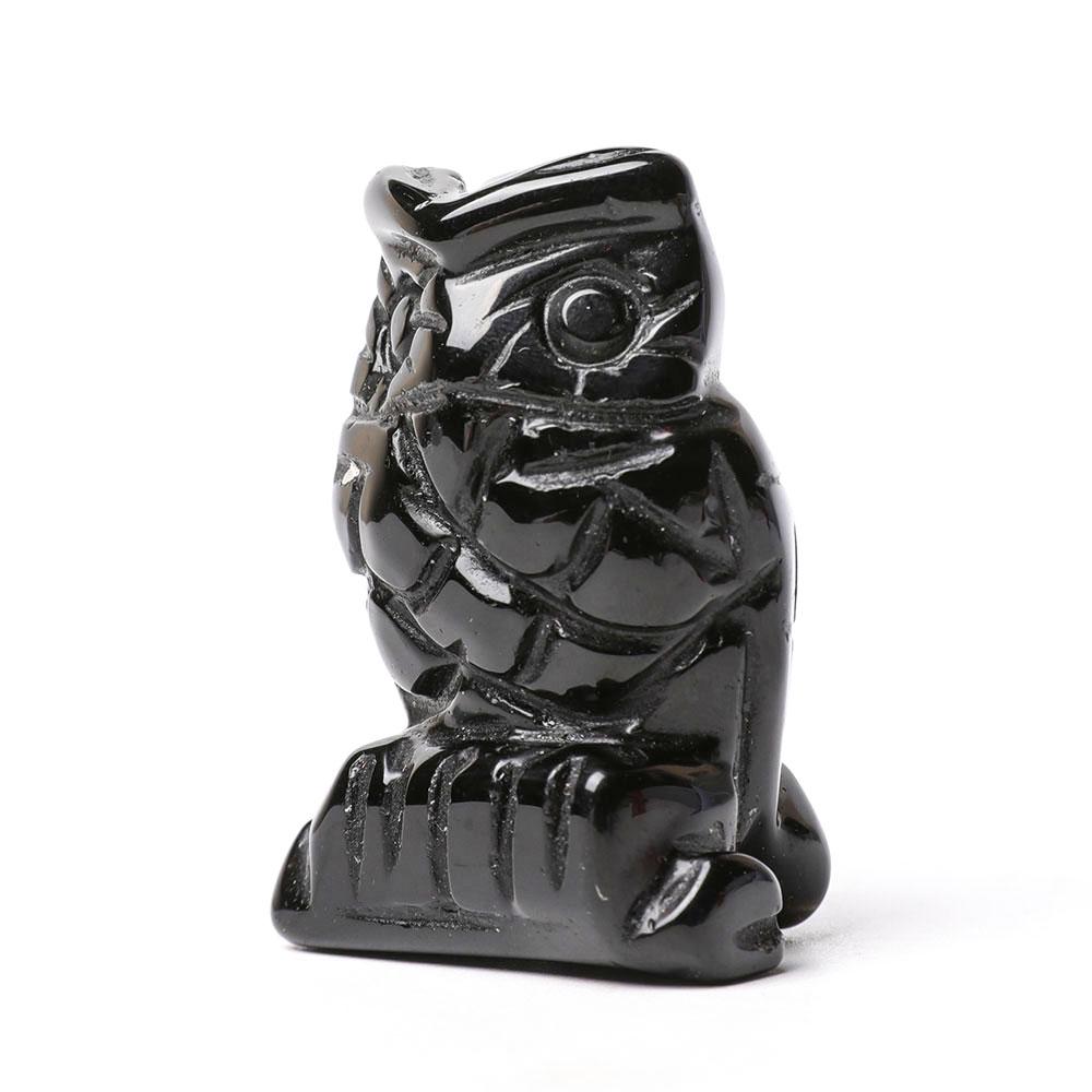 2.0" Crystal Carving Owl Figurine Decoration Wholesale Crystals