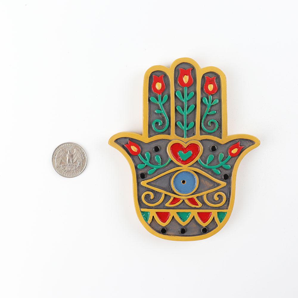 Resin Colorful Buddha Hand Plate Incense Holder Wholesale Crystals