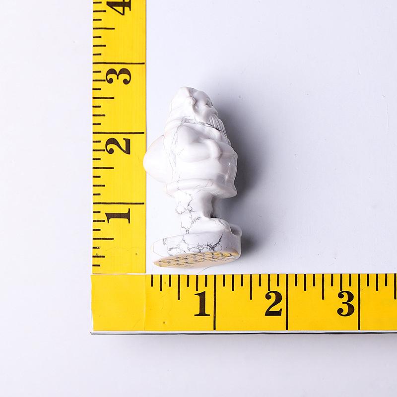 2" Howlite Santa Claus Crystal Carvings for Christmas Wholesale Crystals