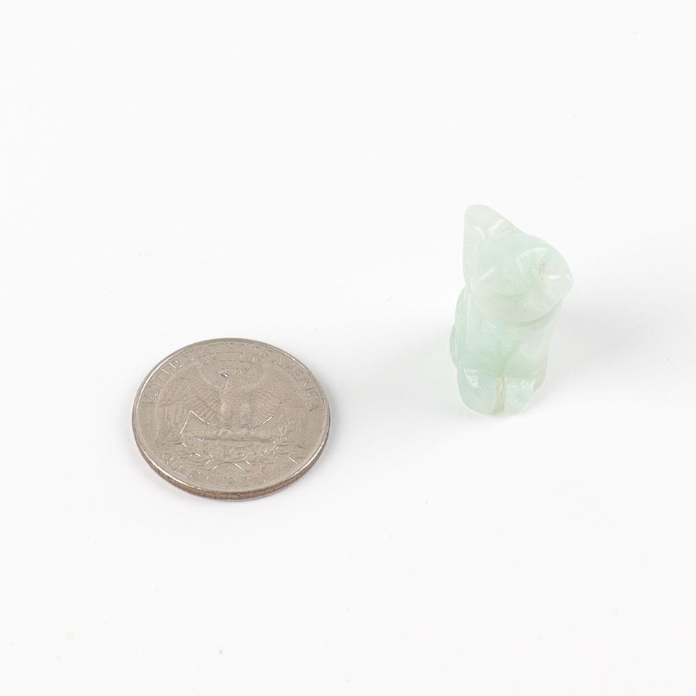 Sky Blue Mini Cat Carvings Wholesale Crystals